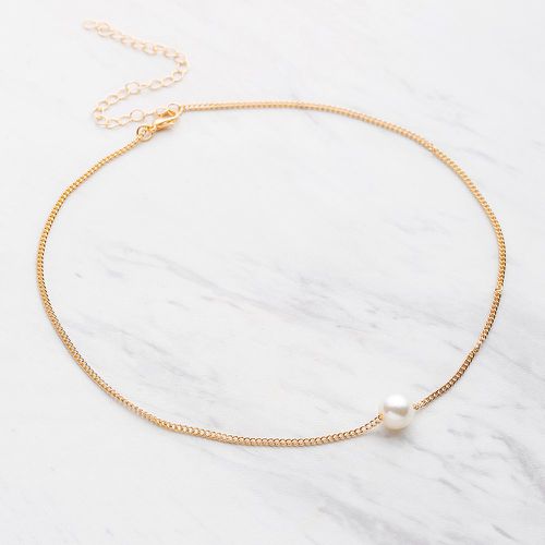 Collier en chaîne avec faux perle - SHEIN - Modalova