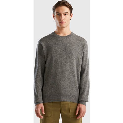 Benetton, Pull Gris Foncé En Pur Cachemire, taille XXL, Gris Foncé - United Colors of Benetton - Modalova