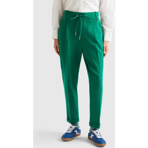 Benetton, Pantalon Uni Avec Cordon De Serrage, taille XS, Vert - United Colors of Benetton - Modalova
