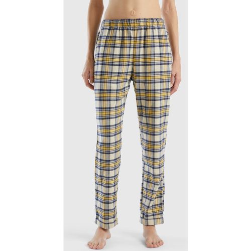 Benetton, Pantalon Tartan Jaune Et Bleu, taille XS, Multicolore - United Colors of Benetton - Modalova