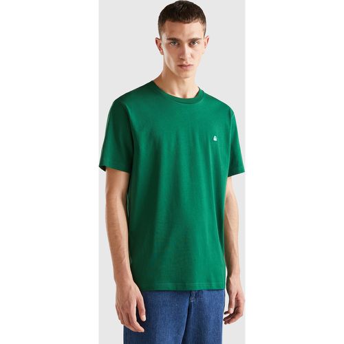 Benetton, T-shirt Basique En 100 % Coton Bio, taille XL, Vert Foncé - United Colors of Benetton - Modalova