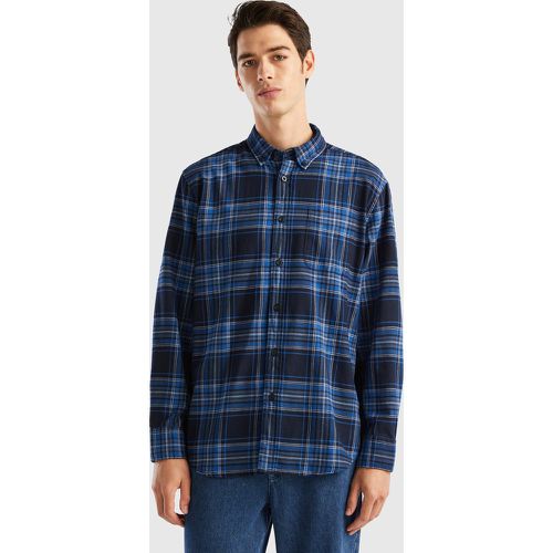 Benetton, Chemise En Flanelle À Carreaux, taille XS, Bleu Foncé - United Colors of Benetton - Modalova