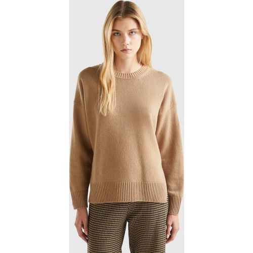 Benetton, Pull Coupe Boxy En Laine Mélangée, taille L-XL, - United Colors of Benetton - Modalova