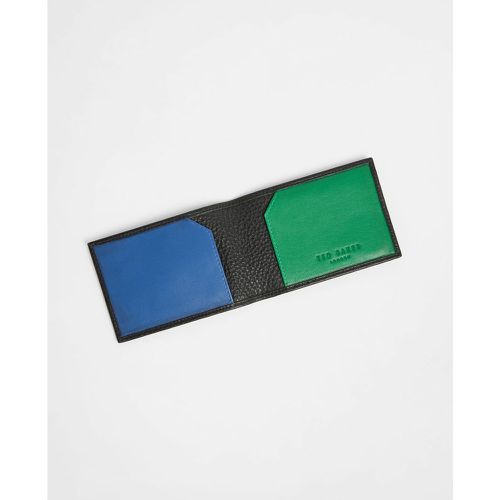 Porte-cartes en cuir avec poches intérieures contrastées - Ted Baker - Modalova