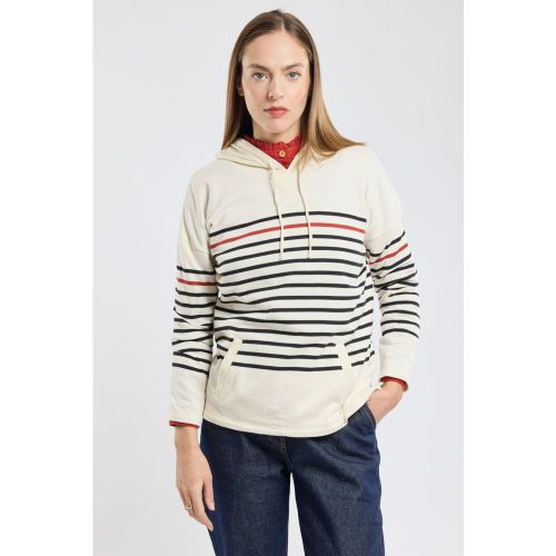 Sweat rayé à capuche - coton rustique - ARMOR LUX FR - Modalova