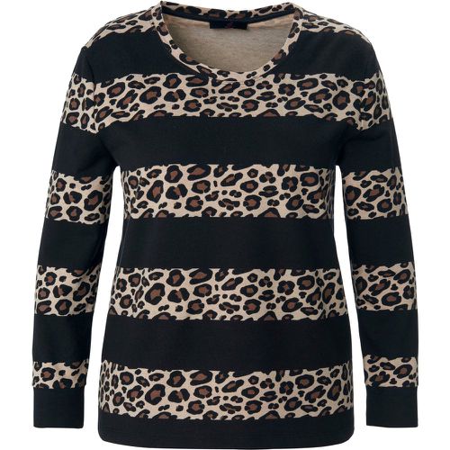 Le sweat-shirt à rayures avec imprimé léopard taille 42 - Emilia Lay - Modalova