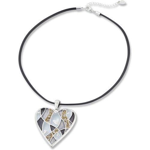 Le collier avec pendentif cœur métal - Emilia Lay - Modalova