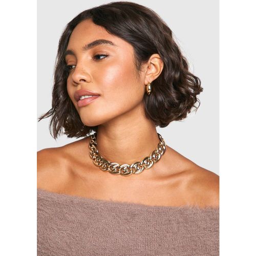 Collier À Chaîne Épaisse - One Size - boohoo - Modalova