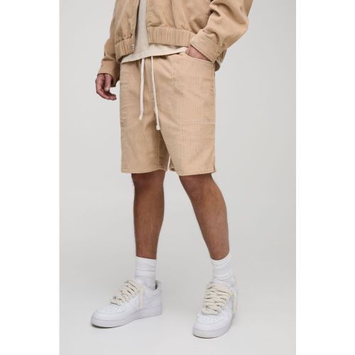 Short large en velours côtelé - XS - Boohooman - Modalova