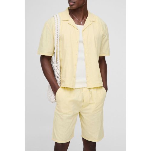 Ensemble oversize avec chemise et short - S - Boohooman - Modalova