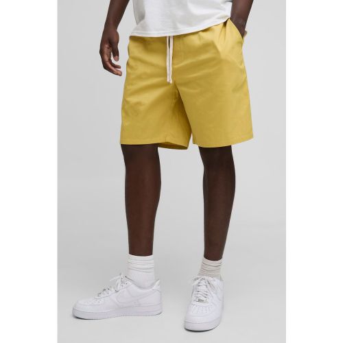 Short court en coton à taille élastiquée - S - Boohooman - Modalova