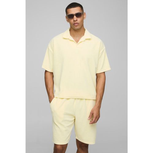 Ensemble oversize en velours à manches courtes - S - Boohooman - Modalova