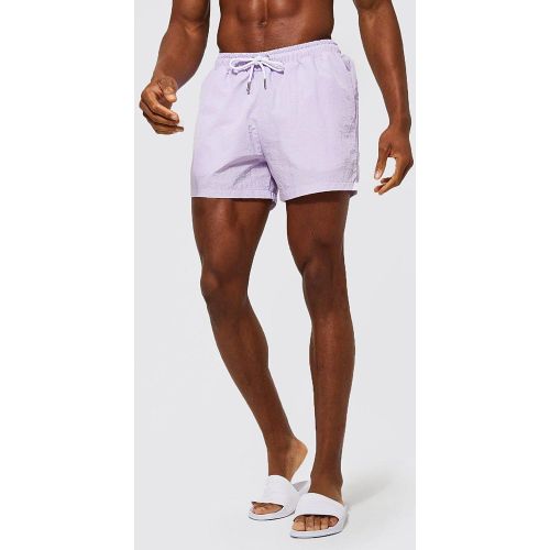 Short de bain court texturé - S - Boohooman - Modalova