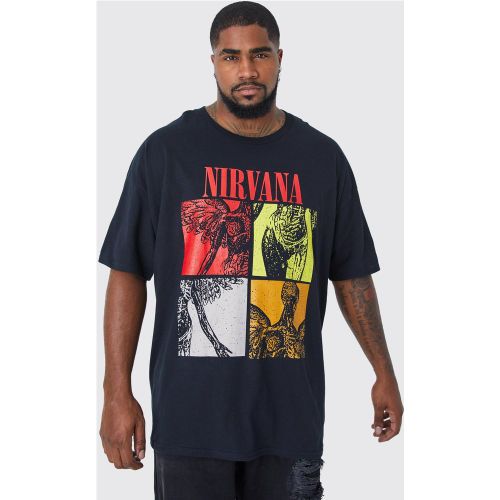 Grande taille - T-shirt officiel Nirvana - 5XL - Boohooman - Modalova