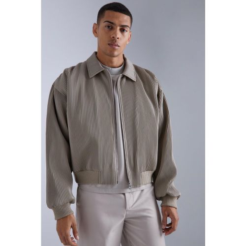 Veste Harrington ample plissée - S - Boohooman - Modalova