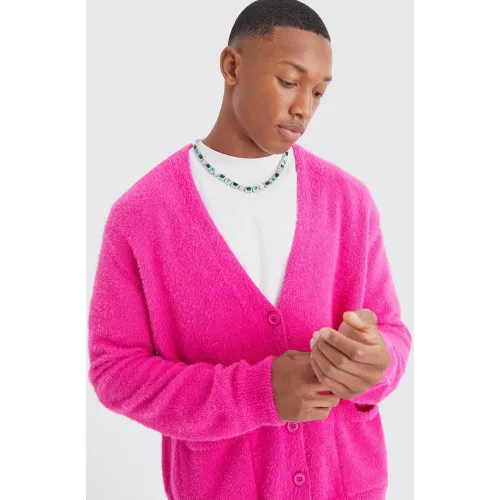 Cardigan oversize en maille - M - Boohooman - Modalova