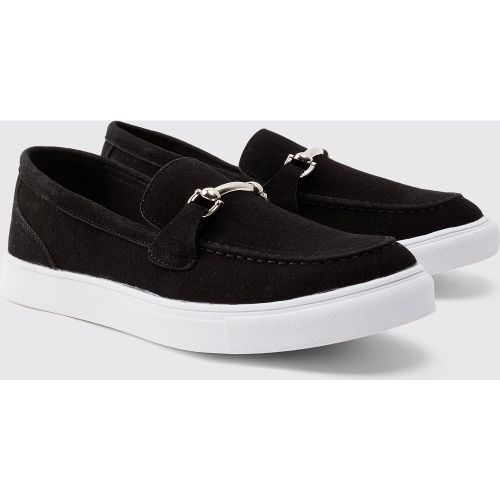 Mocassins en synthétique à semelle épaisse et détail boucle - 43 - Boohooman - Modalova