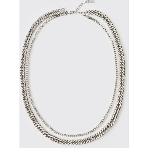 Collier é à chaînes superposées - ONE SIZE - Boohooman - Modalova