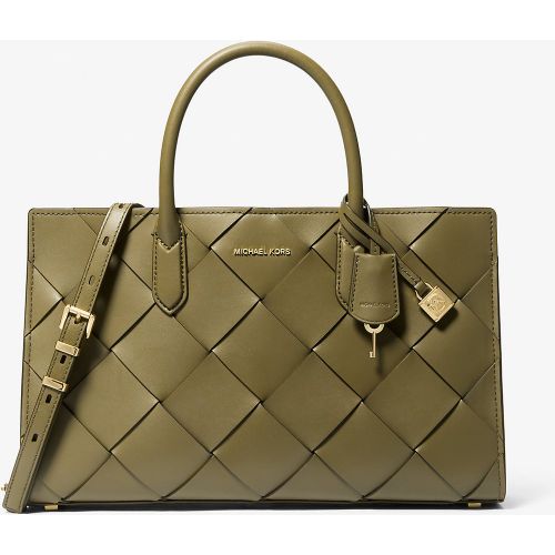 MK Sac Scarlett de taille moyenne en cuir tressé - Michael Kors - MICHAEL Michael Kors - Modalova