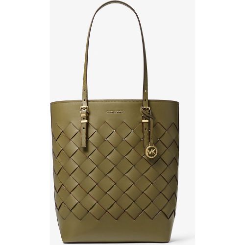 MK Grand cabas Quinn en cuir tissé - Michael Kors - MICHAEL Michael Kors - Modalova