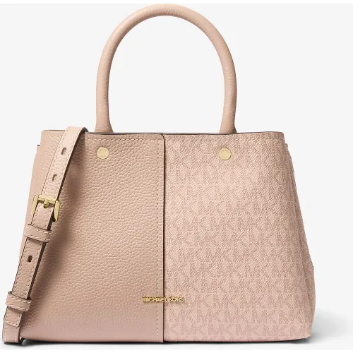 MK Sac Flora de taille moyenne en cuir à logo Signature - Michael Kors - MICHAEL Michael Kors - Modalova