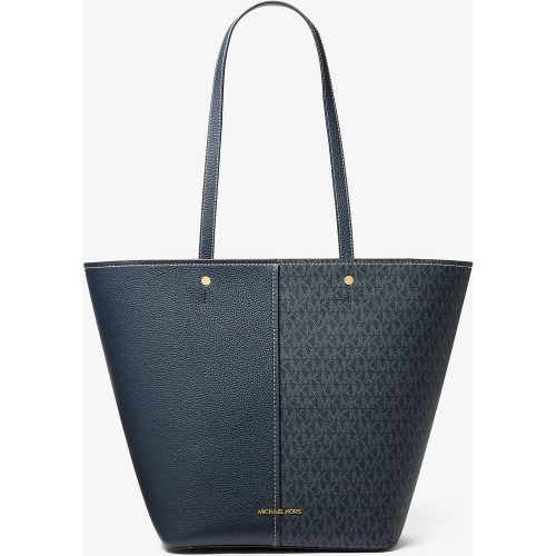 MK Grand cabas Flora en cuir à logo Signature - Michael Kors - MICHAEL Michael Kors - Modalova