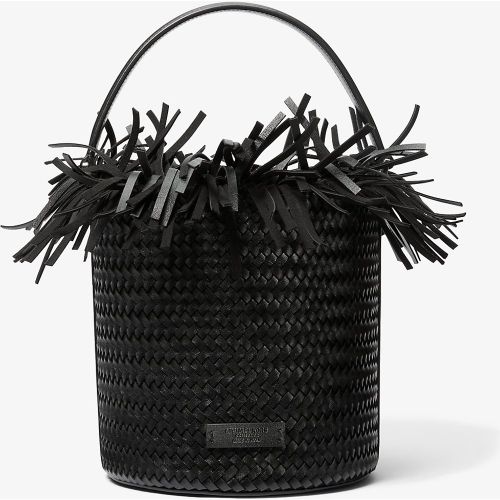 MK Sac seau Salerno en cuir de vachette tissé à franges - Michael Kors - MICHAEL KORS COLLECTION - Modalova