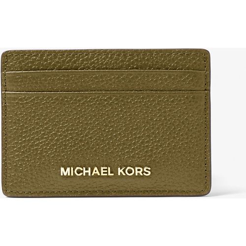 MK Porte-cartes en cuir grainé - Michael Kors - MICHAEL Michael Kors - Modalova