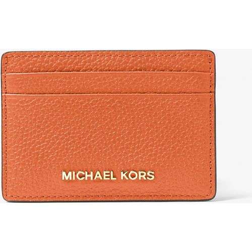 MK Porte-cartes en cuir grainé - Michael Kors - MICHAEL Michael Kors - Modalova