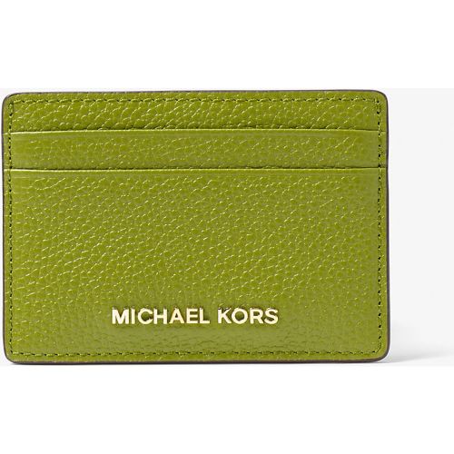 MK Porte-cartes en cuir grainé - Michael Kors - MICHAEL Michael Kors - Modalova