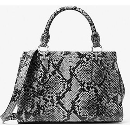 MK Petit sac à bandoulière Marilyn en cuir effet serpent en relief - Michael Kors - MICHAEL Michael Kors - Modalova