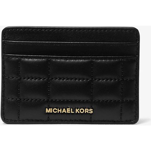 MK Porte-cartes Jet Set en cuir matelassé - Michael Kors - MICHAEL Michael Kors - Modalova