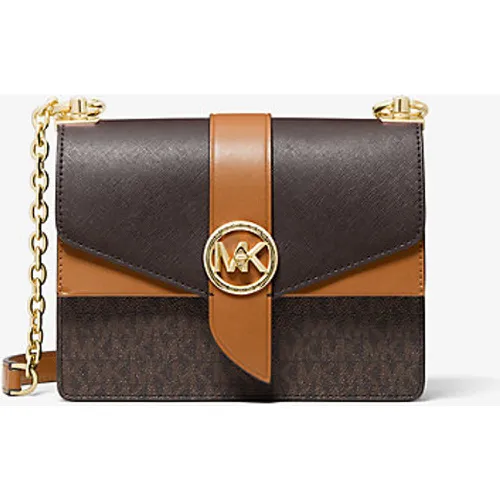 MK Petit sac à bandoulière Greenwich en cuir saffiano à couleurs contrastées avec logo - - Michael Kors - MICHAEL Michael Kors - Modalova