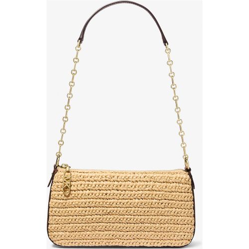 MK Pochette de taille moyenne Empire en paille crocheté à la main à maillons - Michael Kors - MICHAEL Michael Kors - Modalova