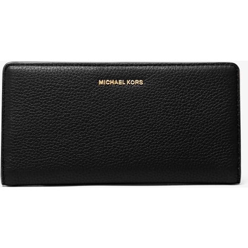 MK Grand portefeuille Bryant en cuir grainé avec bouton-pression sur le devant - Michael Kors - MICHAEL Michael Kors - Modalova