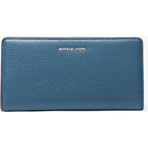 MK Grand portefeuille Bryant en cuir grainé avec bouton-pression sur le devant - Michael Kors - MICHAEL Michael Kors - Modalova