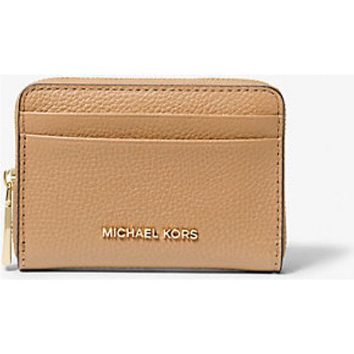 MK Petit porte-cartes entièrement zippé Jet Set en cuir grainé - Michael Kors - MICHAEL Michael Kors - Modalova