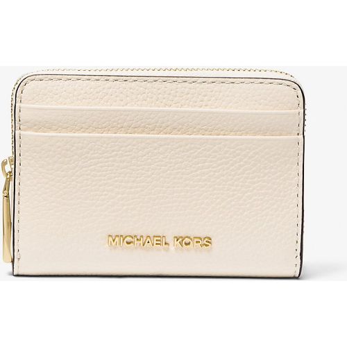 MK Petit porte-cartes entièrement zippé Jet Set en cuir grainé - Michael Kors - MICHAEL Michael Kors - Modalova