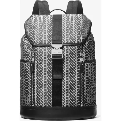 Sac à dos aviateur Eli en jacquard à logo MK2000 - Michael Kors - Michael Kors Mens - Modalova
