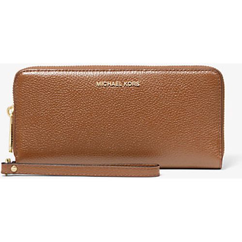 MK Étui à sangle continental en cuir grainé - Michael Kors - MICHAEL Michael Kors - Modalova