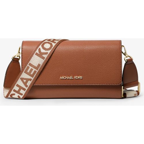 MK Grand sac à bandoulière Jet Set en cuir - Michael Kors - Michael Kors Outlet - Modalova