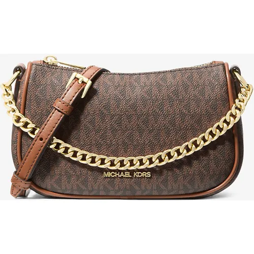 MK Petit sac à bandoulière convertible Carmela à logo Signature - Michael Kors - Michael Kors Outlet - Modalova