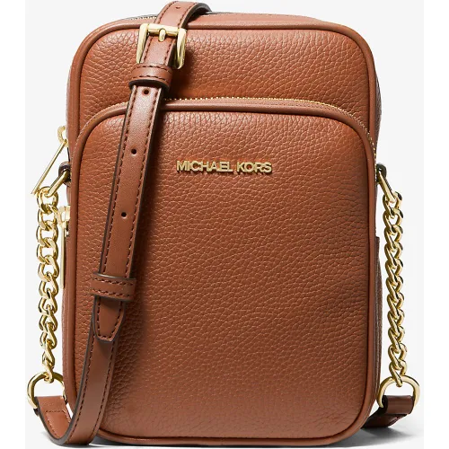 MK Sac à bandoulière Jet Set Travel de taille moyenne en cuir grainé - Michael Kors - Michael Kors Outlet - Modalova