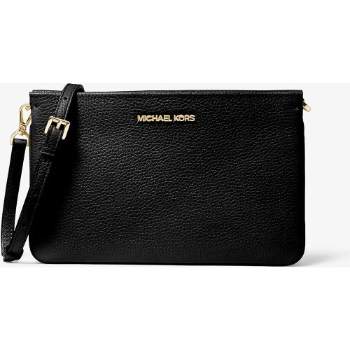 MK Grand sac à bandoulière Jet Set en cuir grainé - Michael Kors - Michael Kors Outlet - Modalova