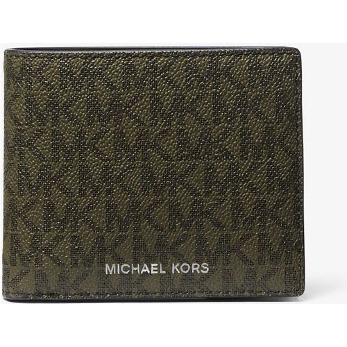 MK Portefeuille compact Greyson à logo avec compartiment à monnaie - Michael Kors - Michael Kors Mens - Modalova