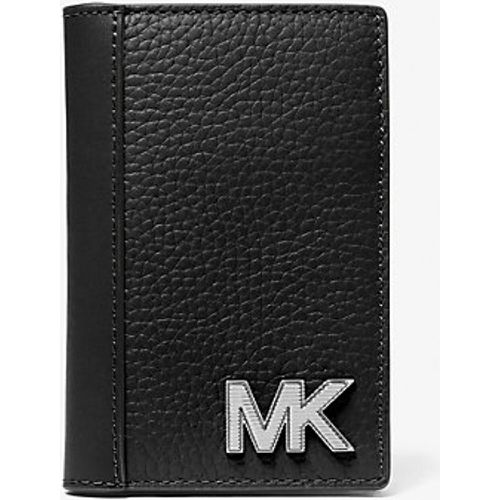 MK Porte-cartes Hudson en cuir grainé - - Michael Kors - Michael Kors Mens - Modalova