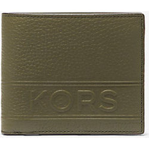 MK Portefeuille compact Hudson en cuir grainé avec porte-monnaie - - Michael Kors - Michael Kors Mens - Modalova