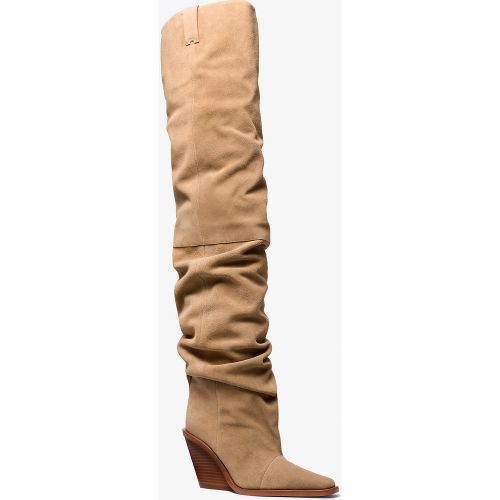 MK Botte Noemie au-dessus du genou en daim - Michael Kors - MICHAEL Michael Kors - Modalova
