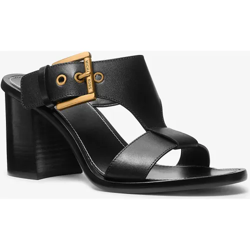 MK Sandale Irene en cuir à talon épais - Michael Kors - MICHAEL Michael Kors - Modalova