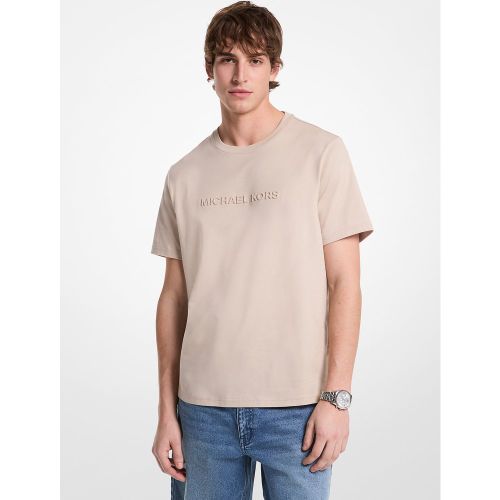 MK T-shirt en coton avec logo en relief - Michael Kors - Michael Kors Mens - Modalova